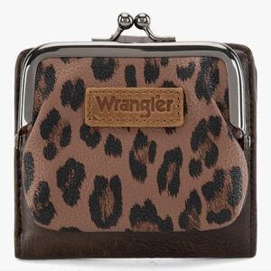 Wrangler Brown and Black Leopard Print Women's Coin Wallet